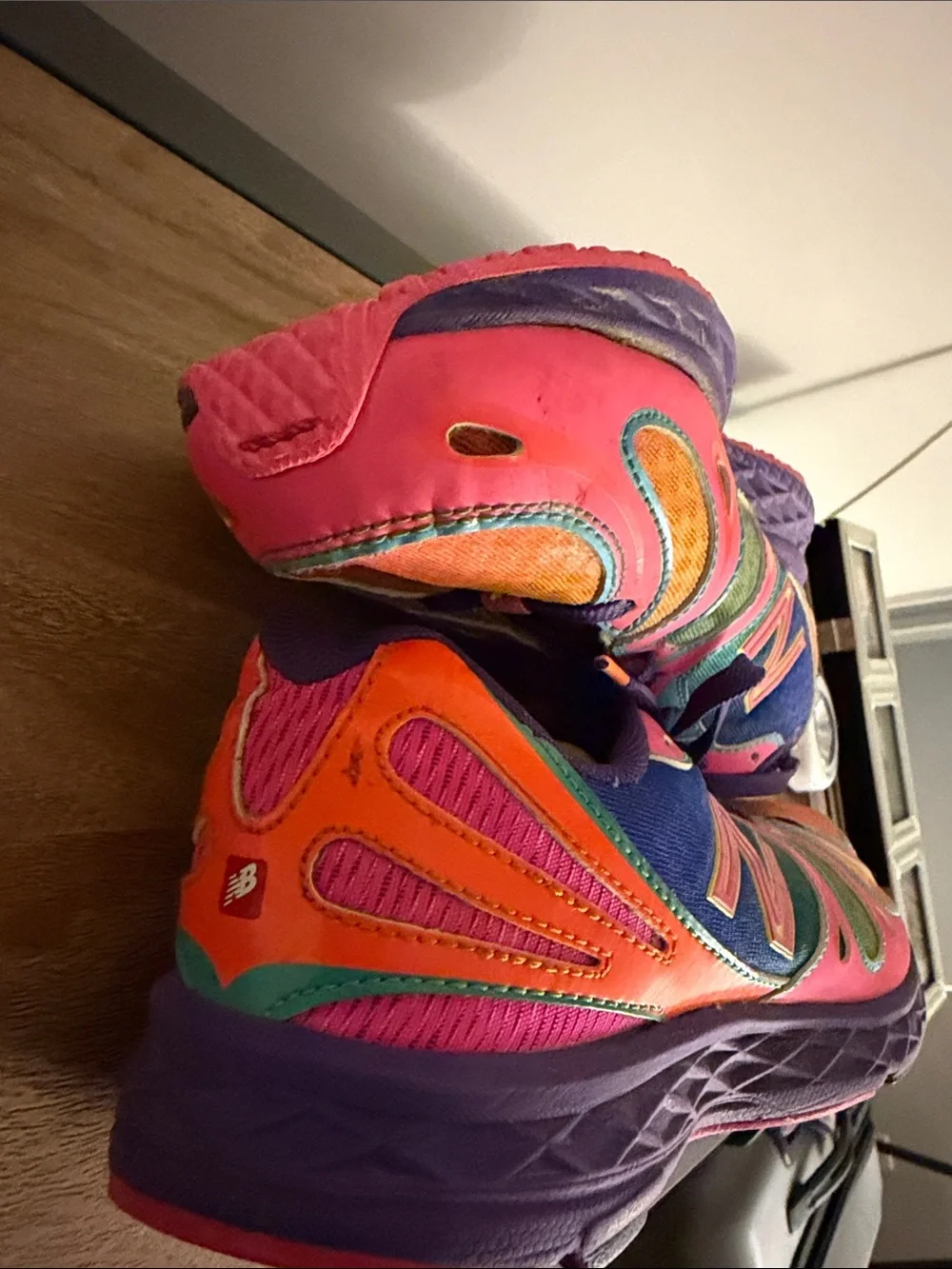 New Balance Kids Colorful Sneakers - Pink, Orange, Purple, Blue & Green